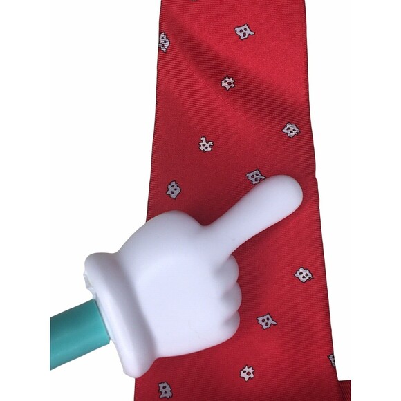 Save The Children Men's Tie 100% Silk Made In USA Winter Skating Novelty - Picture 2 of 7
